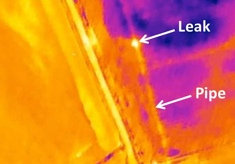 Aerial Thermography Leak Detection