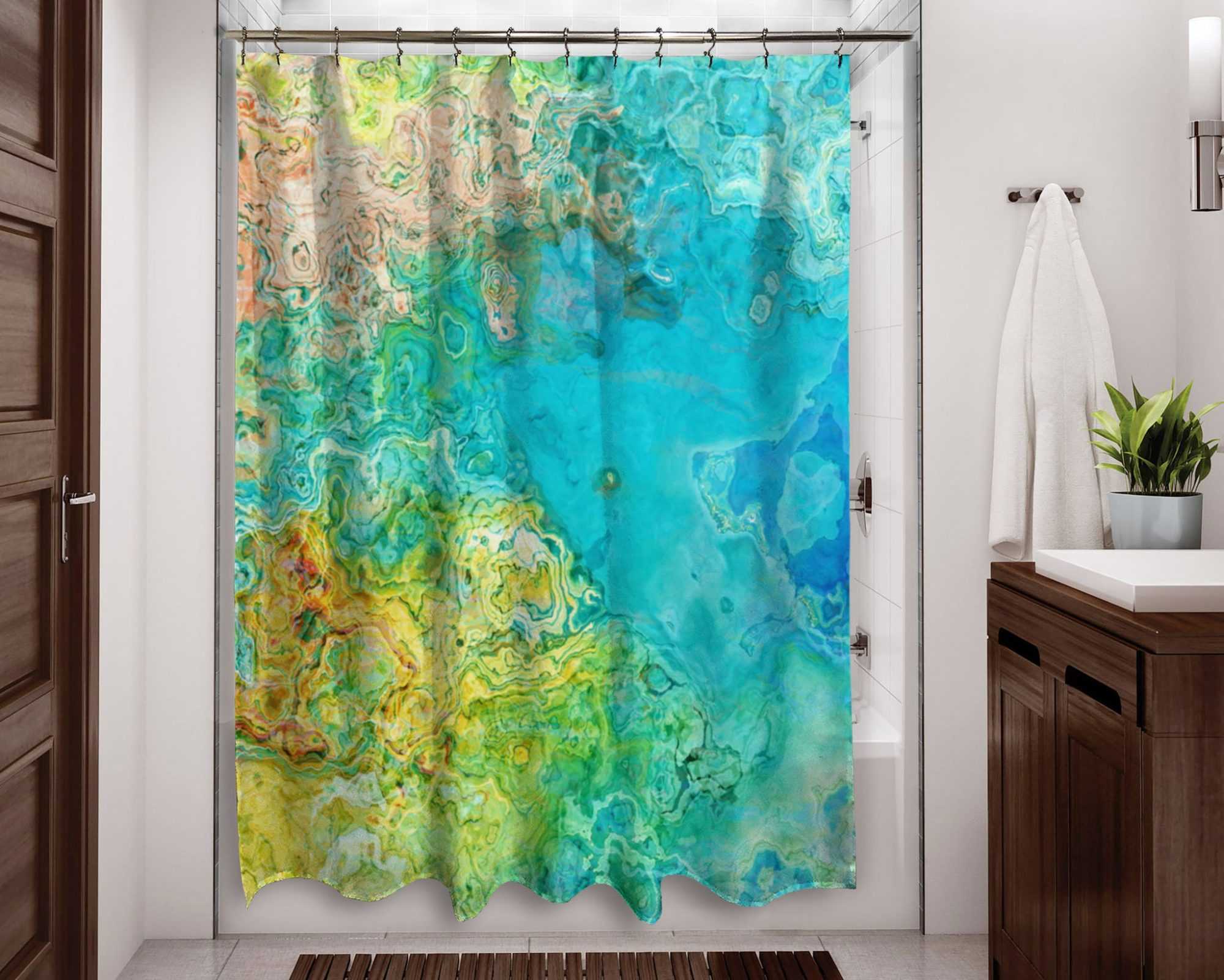 Boost Your Decor with Colorful Shower Curtains